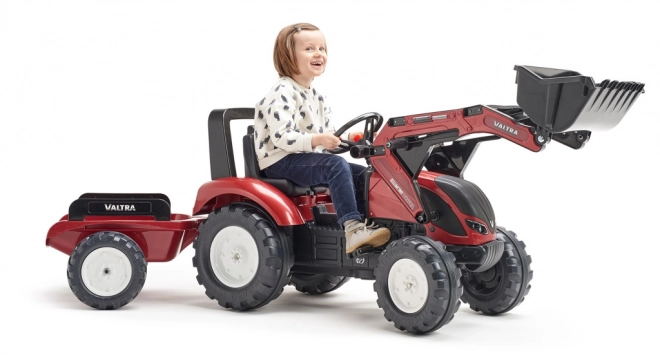 Traktor šlapací Valtra 54 s přední lžící a valníkem