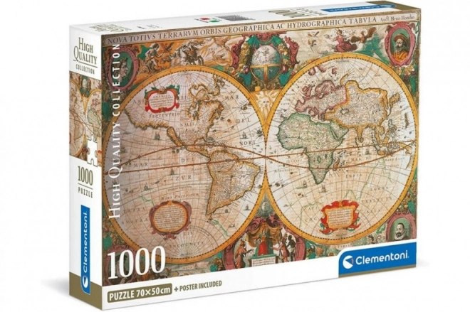 Puzzle 1000 dílků Compact Mappa Antica