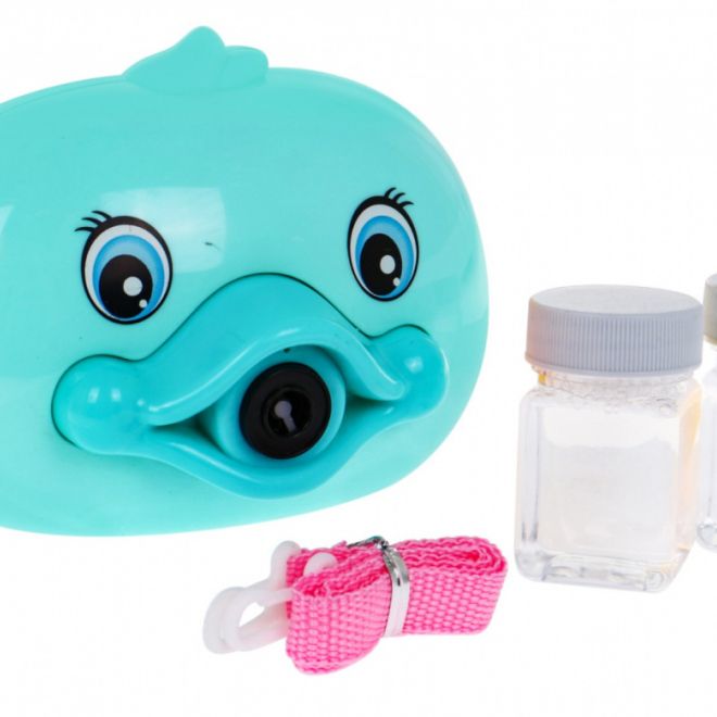 Kachna s mýdlovými bublinami pro děti 3+ modrá Interaktivní hračka Kamera