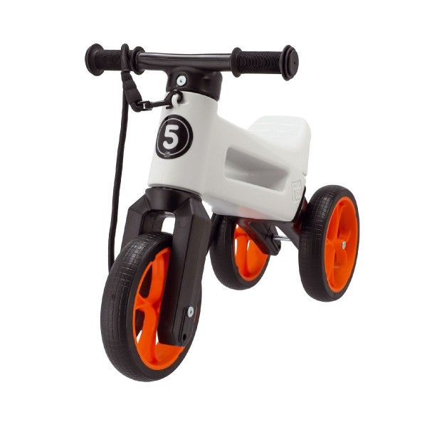 Dětské odrážedlo Funny Wheels Rider SuperSport 2v1 – Bílo-oranžové