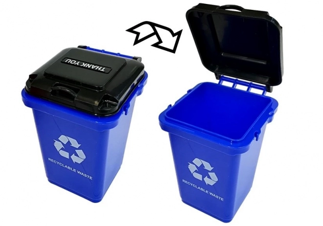 Environmentální hra Environmentální třídění odpadů 4 kontejnery