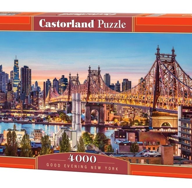 CASTORLAND Puzzle 4000 dílků Dobrý večer, New York - Večer v New Yorku 138x68cm