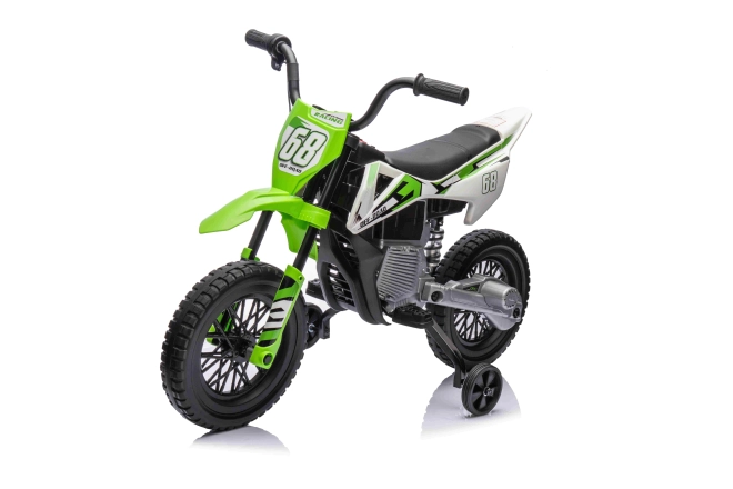 Dětská elektrická motorka Cross Pantone 361C zelená