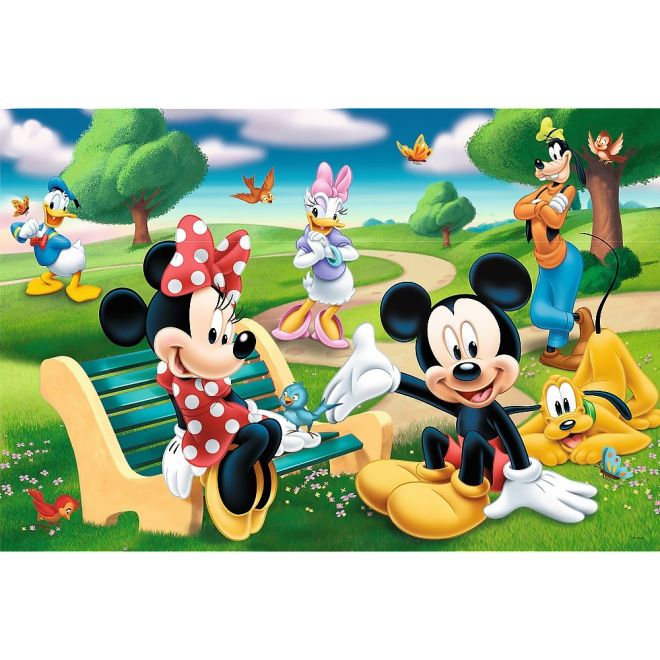 Puzzle 24 dílků Maxi Mickey Mouse s přáteli