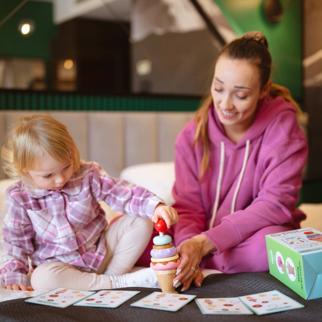 Woopie Green dřevěné zmrzliny montessori cukrárna