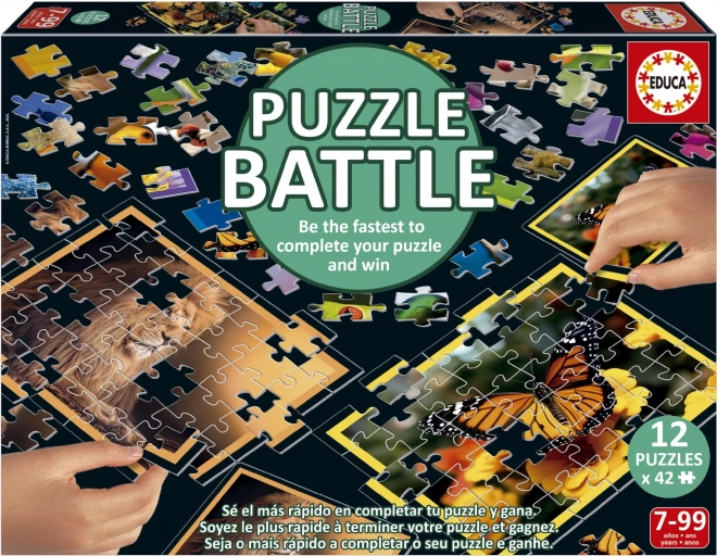 EDUCA Puzzle bitva Příroda 12x42 dílků