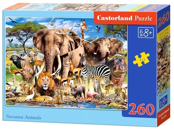 Puzzle Savanna zvířata