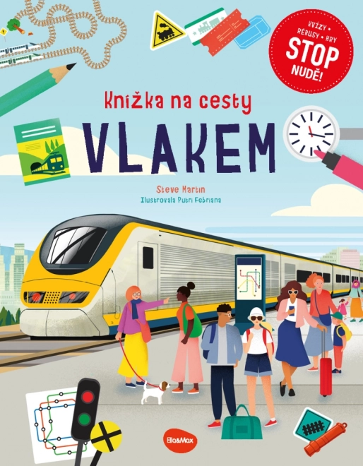 Knížka na cesty VLAKEM – Stop nudě: kvízy, rébusy, hry