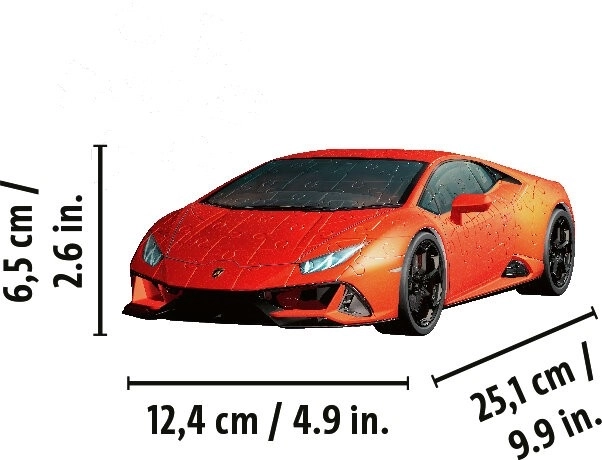 RAVENSBURGER 3D puzzle Lamborghini Huracán Evo zelené 156 dílků