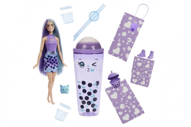 Barbie Pop reveal barbie bubble tea - mléčný čaj HTJ19