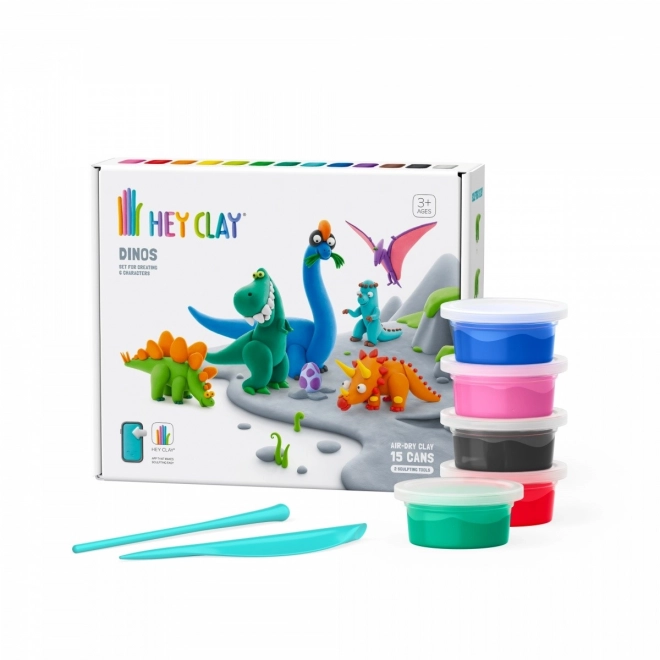 Plastová hmota Hey Clay set Dinosauři