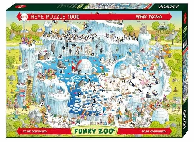 HEYE Puzzle Šílená ZOO: Polární expozice 1000 dílků