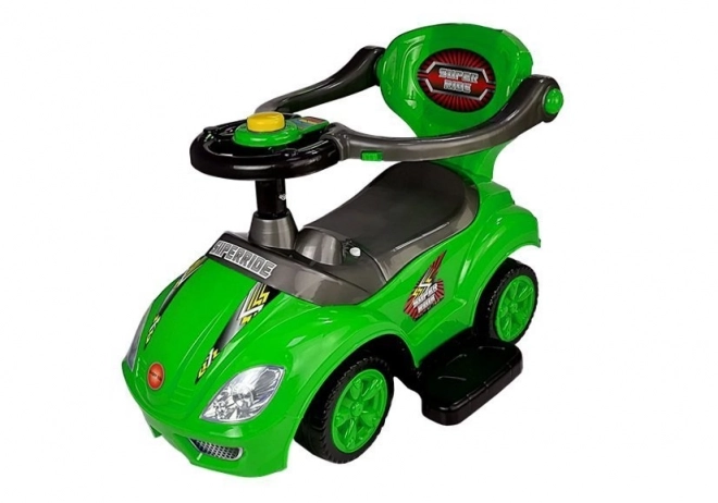 Mega Car 3v1 Push Ride Green