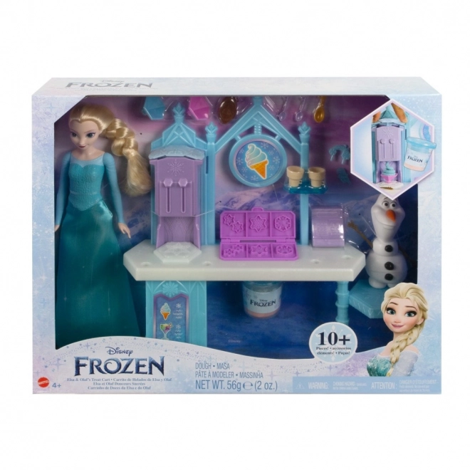 Frozen Zmrzlinový stánek s Elsou a Olafem herní set HMJ48