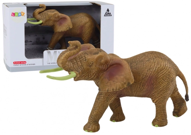 Sběratelská figurka slona afrického s vyvýšeným chobotem Safari