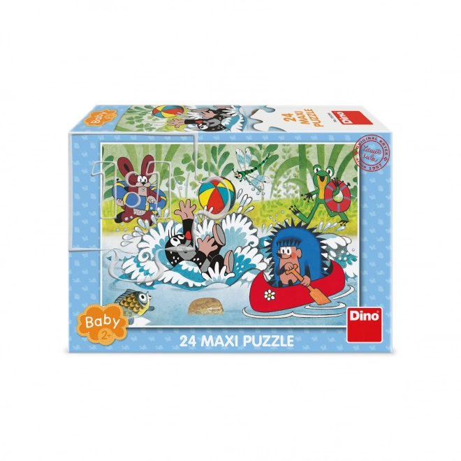 Dino Puzzle Krtek ve vodě 24 dílků maxi