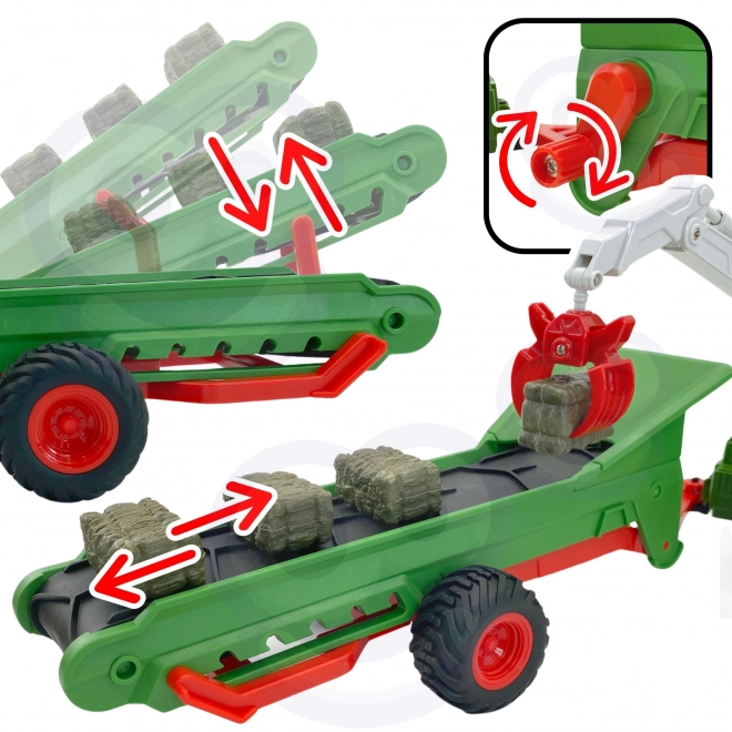 Sada zemědělských strojů traktor mini farma WOOPIE