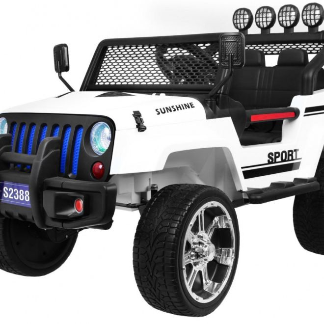 Terénní auto Raptor Drifter White + Dálkové ovládání + Pohon 4x4 + Úložný prostor + Pomalý start + MP3 LED