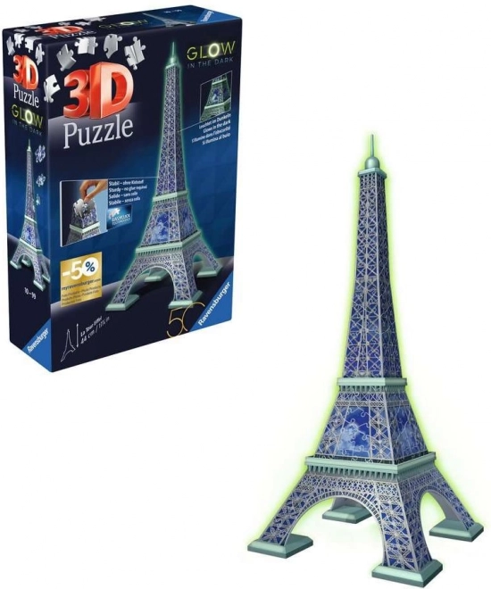 RAVENSBURGER Svítící 3D puzzle Eiffelova věž 224 dílků