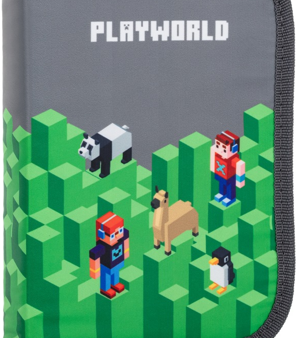OXYBAG Školní penál jednopatrový Playworld