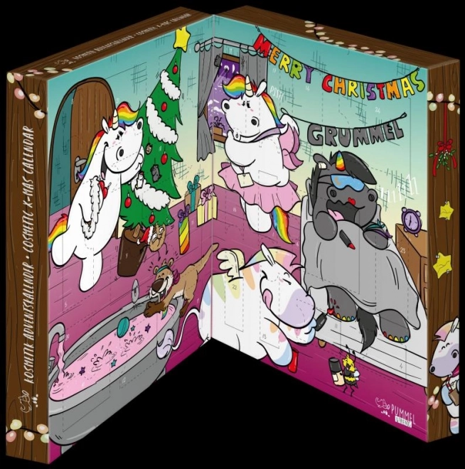 Adventní kosmetický kalendář s jednorožci