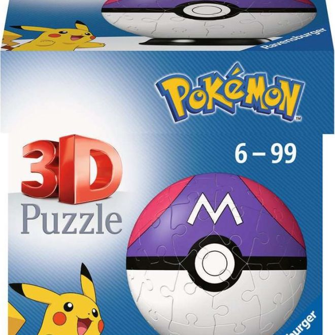 RAVENSBURGER Puzzleball Pokémon: Masterball 54 dílků