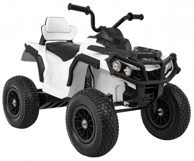 Dětská baterie ATV Air Quad White + nafukovací kola + rádio MP3 + startování zdarma