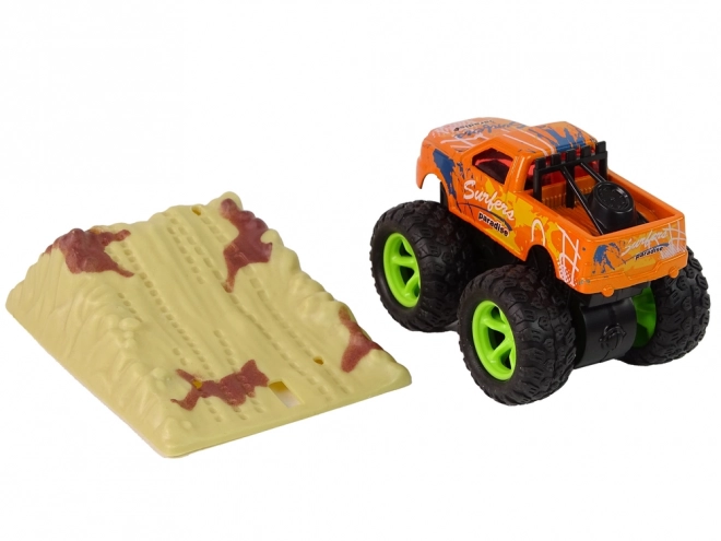 Monster Truck Big Foot gumové pneumatiky rampa