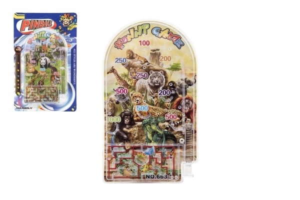 Pinball ZOO hlavolam plast 9x16cm 2 druhy na kartě