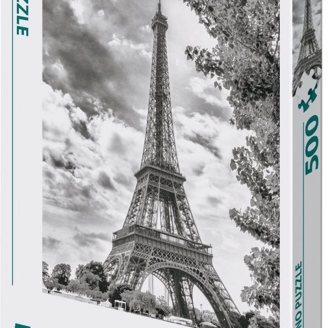 DINO Puzzle Černobílá Eiffelova věž 500 dílků