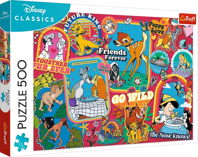 Puzzle 500 dílků Disney: V průběhu let