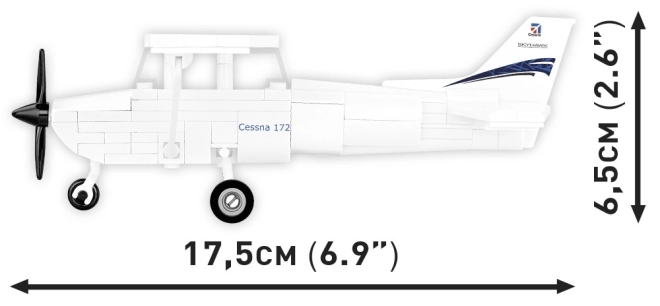 Cobi Cessna 172 Skyhawk 160 bricks white