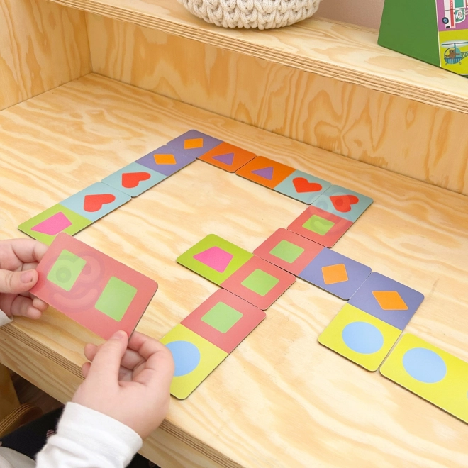 Woopie vzdělávací hra doprava zvířata puzzle domino Montessori