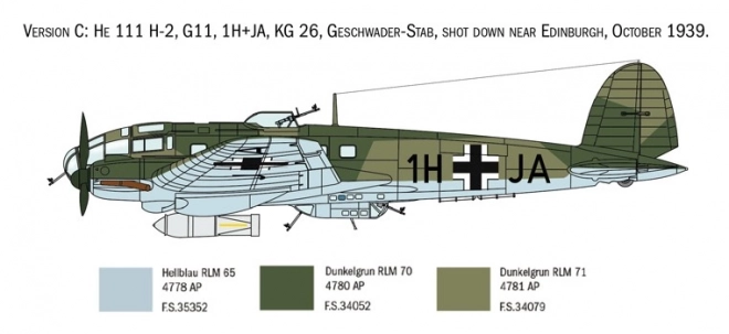 Plastikový model Heinkel He 111H Battle of Britain 80th