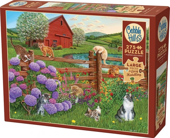 COBBLE HILL Puzzle Kočky na farmě XL 275 dílků