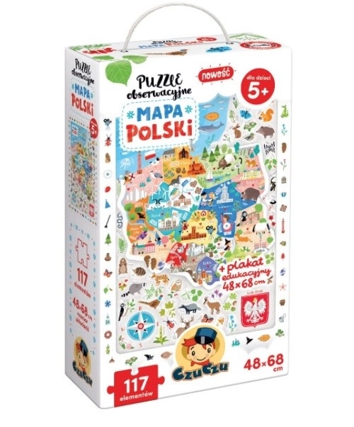 Poznávací puzzle Mapa Polska