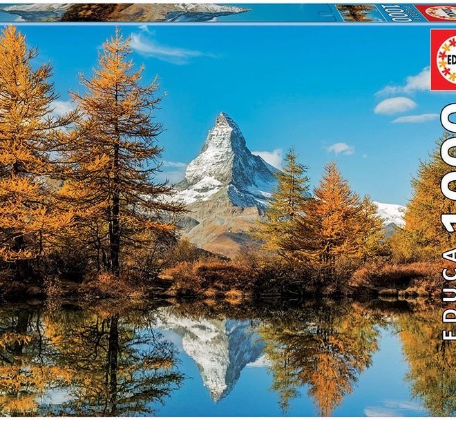 Puzzle 1000 prvků Hora Matterhorn na podzim