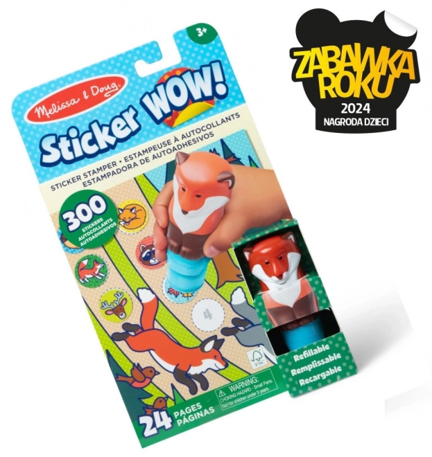 Nálepka WOW! Samolepka nálepka fox