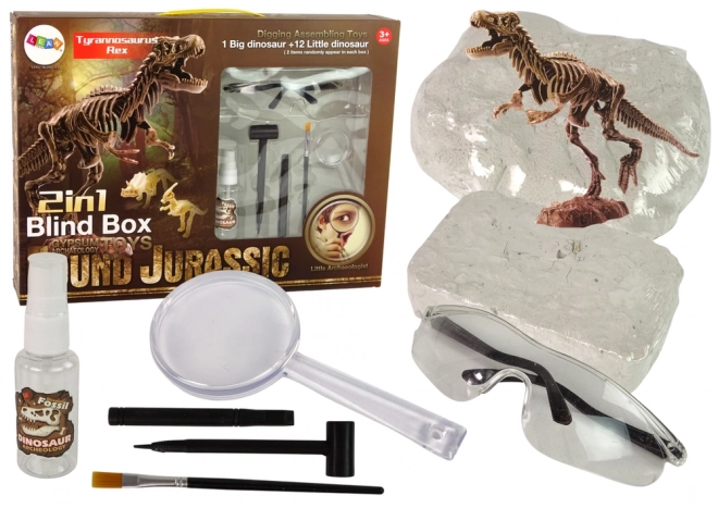 Archeologická sada 2 v 1 kostra dinosaura Tyranosaura