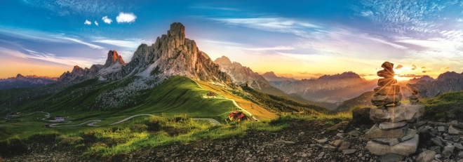 Panoramatické puzzle Passo di Giau, Dolomity