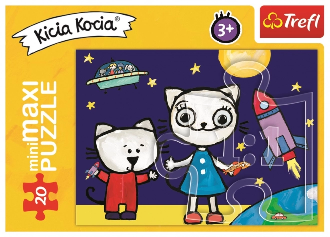 TREFL Puzzle Kicia Kocia: Ve vesmíru 20 dílků