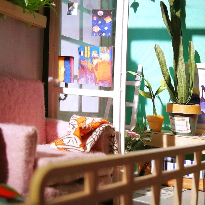 Balkón snů - DIY miniaturní domek