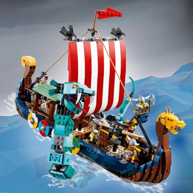 LEGO Creator 3v1 31131 Vikingská loď a mořský had