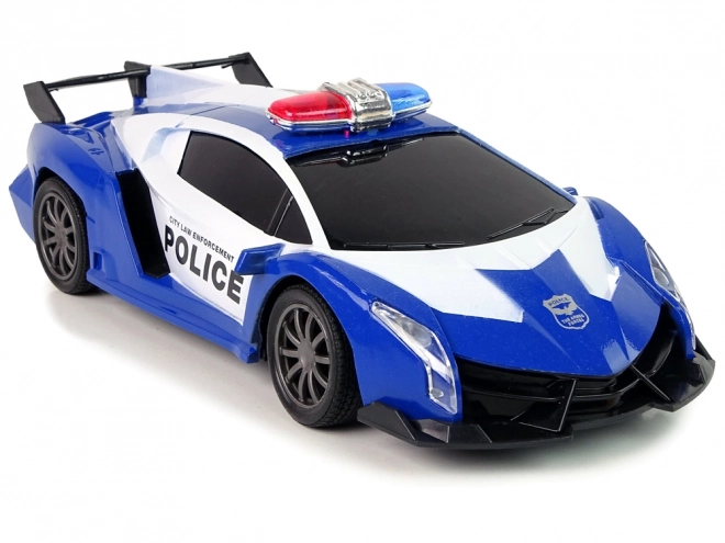 Policejní R/C závodní auto na dálkové ovládání + dobíjecí baterie