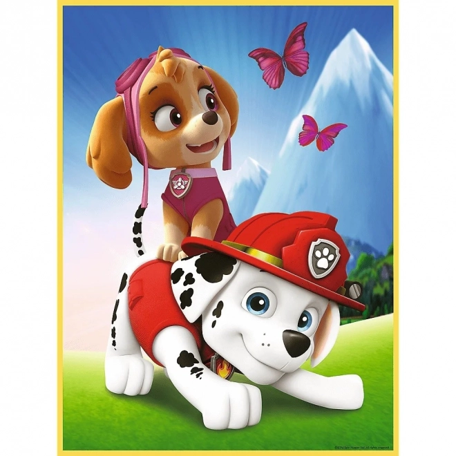 Baby MAXI 2x10 dílků puzzle Paw Patrol team