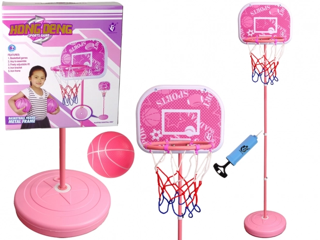 Dětský basketbalový míč Basketball Garden Pink 170 cm