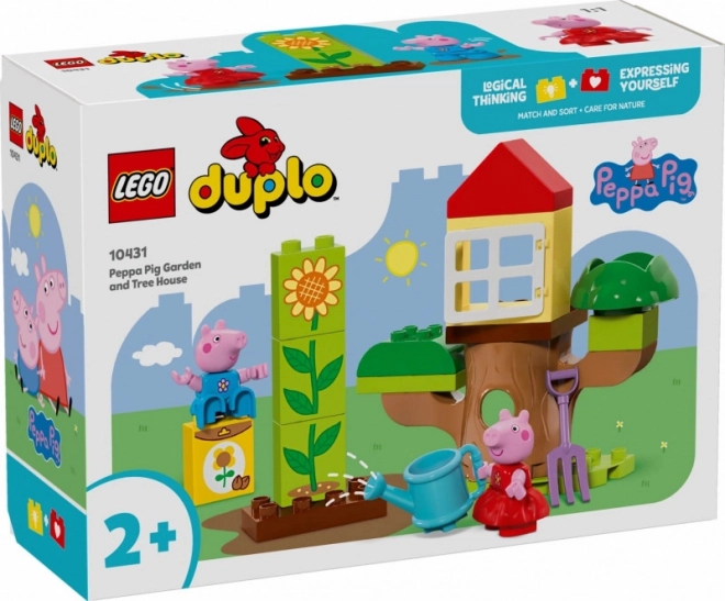 LEGO DUPLO 10431 Prasátko Peppa – zahrada a dům na stromě