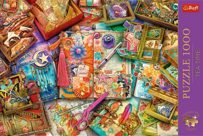 TREFL Puzzle Premium Plus Tea Time: Scrapbooking 1000 dílků