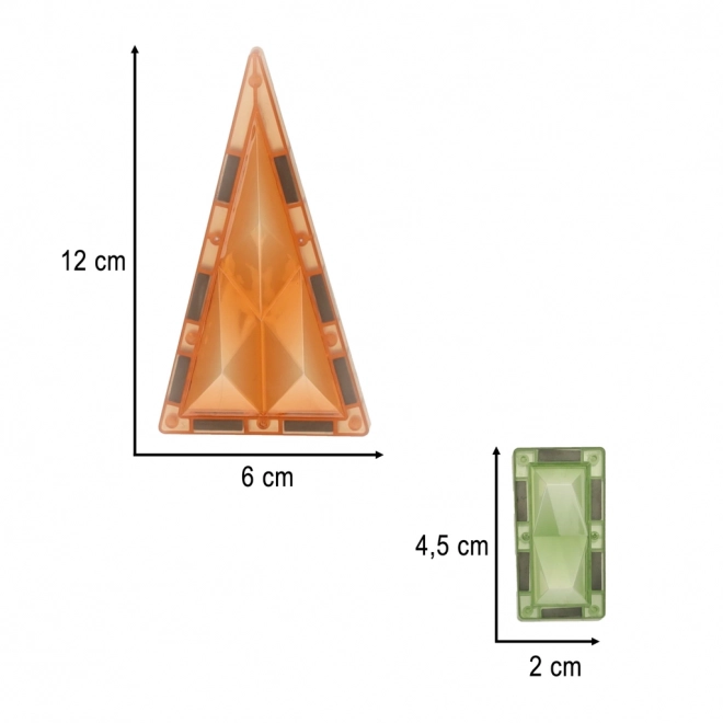 3D svítící magnetické stavebnice Ráj zvířat 90ks