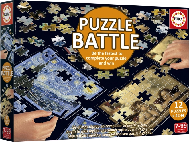 EDUCA Puzzle bitva Umění 12x42 dílků